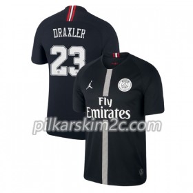 Koszulka Paris Saint-Germain Draxler 23 Jordan Czarny Trzeciej 2018-2019 - Koszulki Piłkarskie